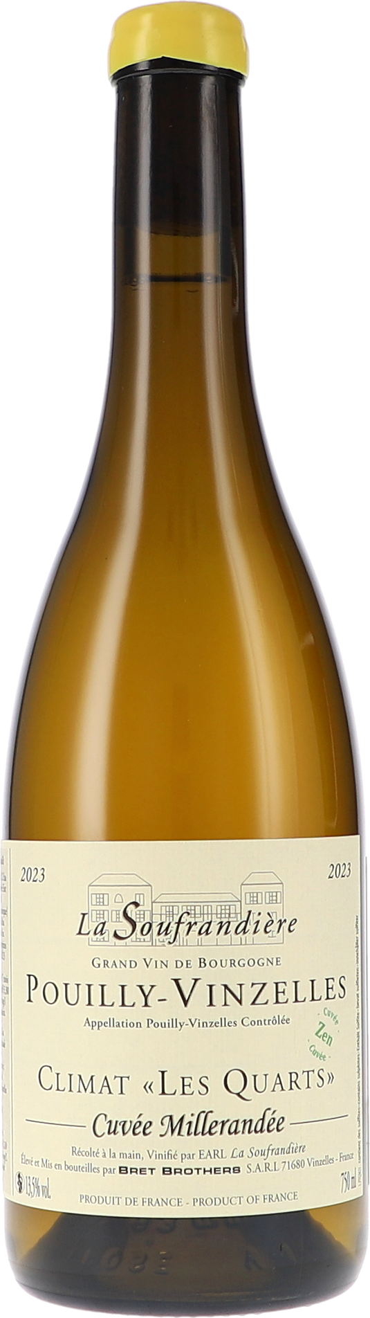Pouilly-Vinzelles Climat "Les Quarts" Cuvée Millerandée Zen AOC