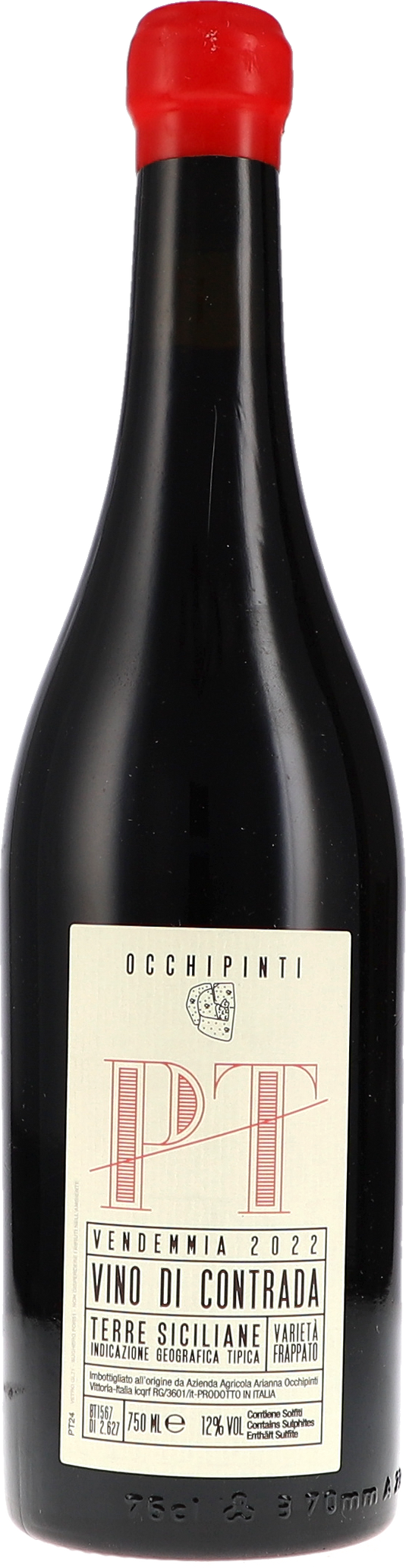 "PT" Pettineo Vino di Contrada IGT Sicilia