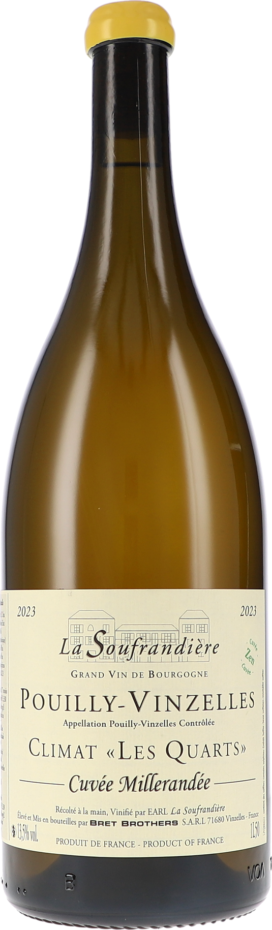 Pouilly-Vinzelles Climat "Les Quarts" Cuvée Millerandée Zen AOC 1,5L